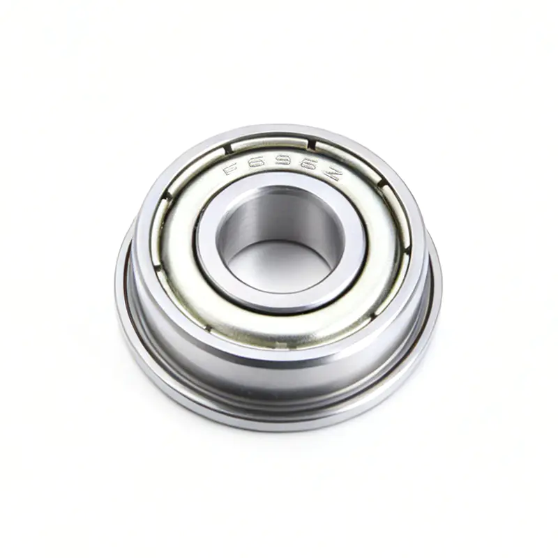 Cinntíonn Bearing Flange Shielded F696ZZ Rith Smooth do Mhótair Bheaga